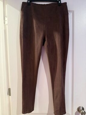 Serra Velvet Feel straight leg Women’s  pants Brown Size L